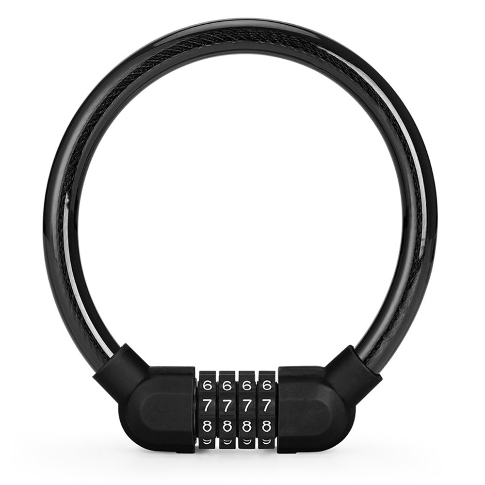 GVDRHNY Stainless Steel Cable Cable Digit Combination Code Combination Anti Theft Motorcycle Bicycle Lock Password Lock Security Lock Bicycle Accessories