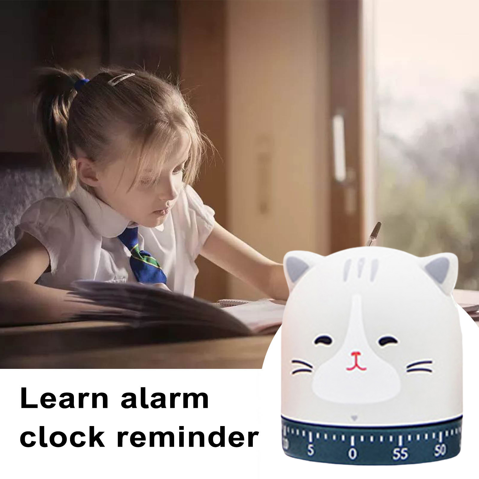 Manual Countdown Timer Mechanical Kitchen Timer Cartoon Mechanical Timer Cute Design Compact Size No Battery Needed Easy Manual Operation Ideal Countdown Timer