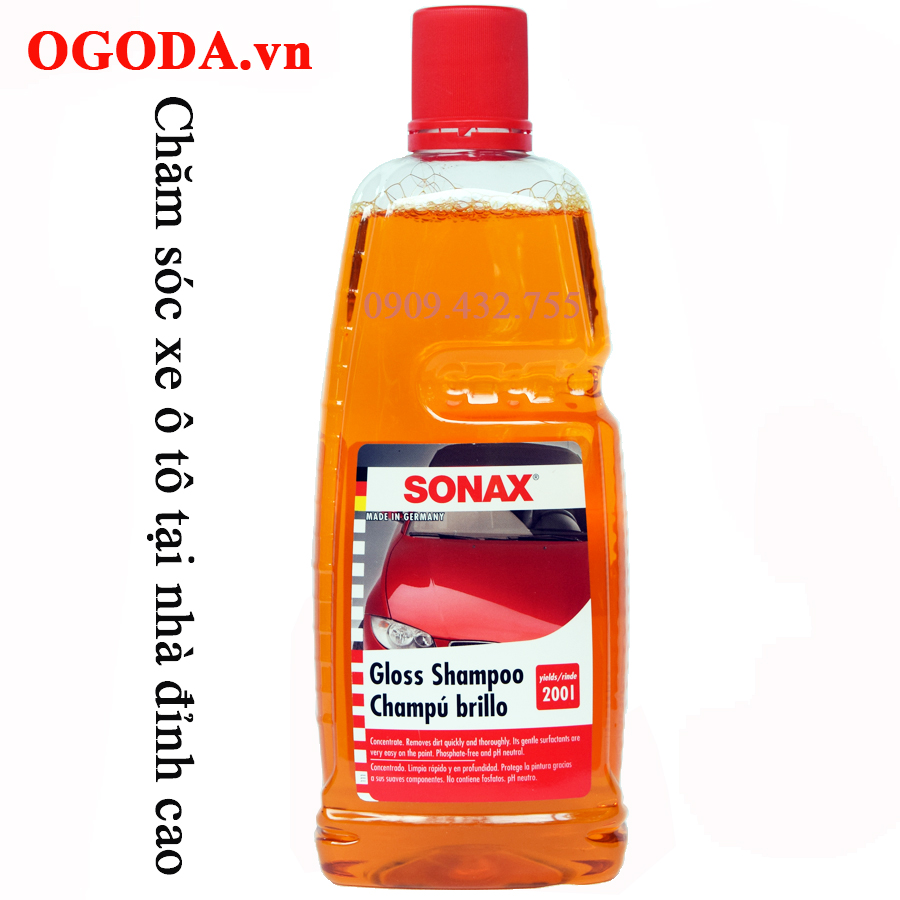 Nước rửa xe Sonax Gloss Shampoo 1000ml (Vàng)