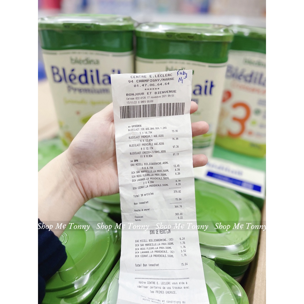 Sữa bột Bledilait Bledina Pháp số 1 2 3 loại 400g