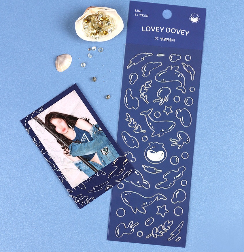 Tấm sticker Hologram, Silver decor toploader, trang trí