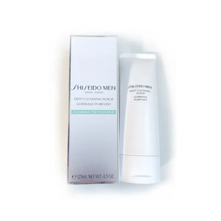 shiseido men's facial scrub