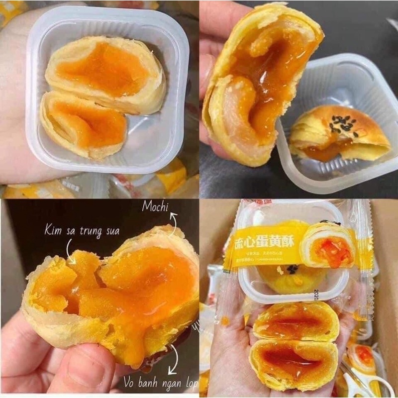 (FREESHIP) 1KG BÁNH TRỨNG  NHÂN TAN CHẢY SIÊU NGON