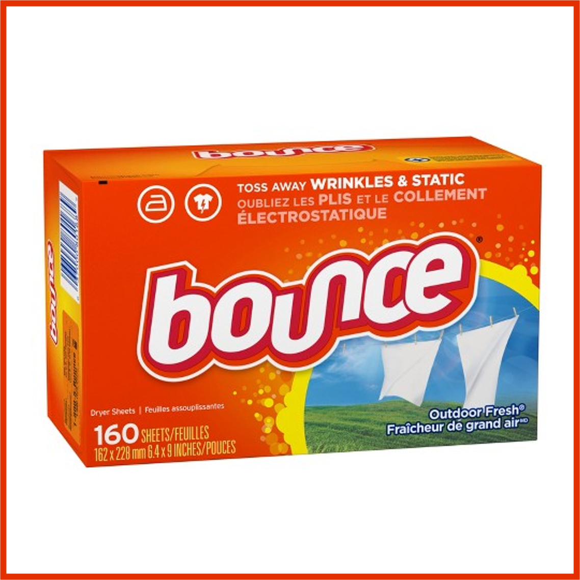 Giấy thơm quần áo Bounce Fabric Softener Dryer Sheets 160 Count