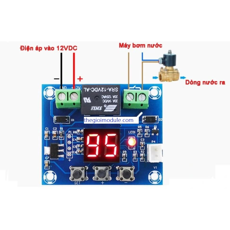 [Có sẵn] [Rẻ vô địch] Module điều khiển độ ẩm đất XH-M214- thegioimodule