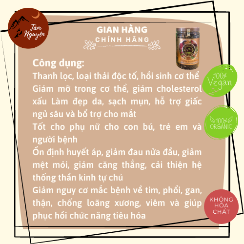 [Có sẵn] Trà an sinh organic Hộp 500g
