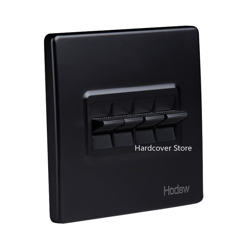 【TopazTrove】High Quality 86 Retro Black Lever Wall Lamp Toggle Switch 1-4 Gang Single Dual Control 2 Way Light Switch 10A220V. 