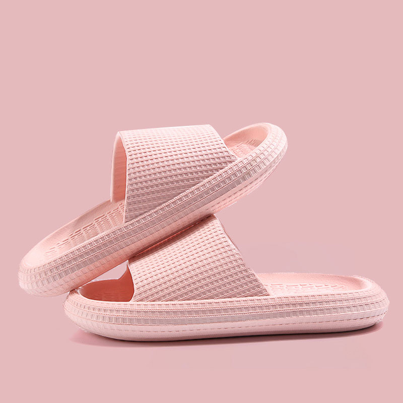QiaoYiLuo EVA slippers, home deodorant non-slip indoor lightweight cool slippers hotel summer stepping on shit feeling home Slippers
