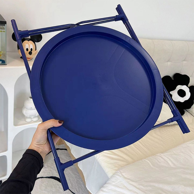 NFA Multi-functional round table Mini folding tray table Simple creative sofa coffee table Bedroom small round table