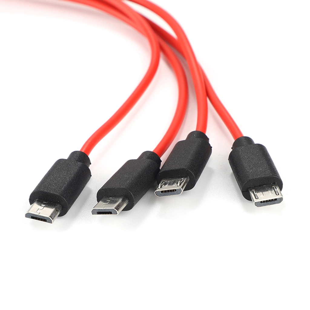 Cáp Micro USB 4 trong 1 Cáp sạc Micro Cáp chuyển đổi USB đồng bộ dữ liệu Micro USB chia dây sạc cho điện thoại Android