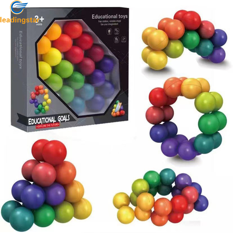 LeadingStar Fast Delivery DIY Puzzle Magic Ball Cube Intelligence Ball Novelty Decompression Toys Educational Toys Gifts For Boys Girls