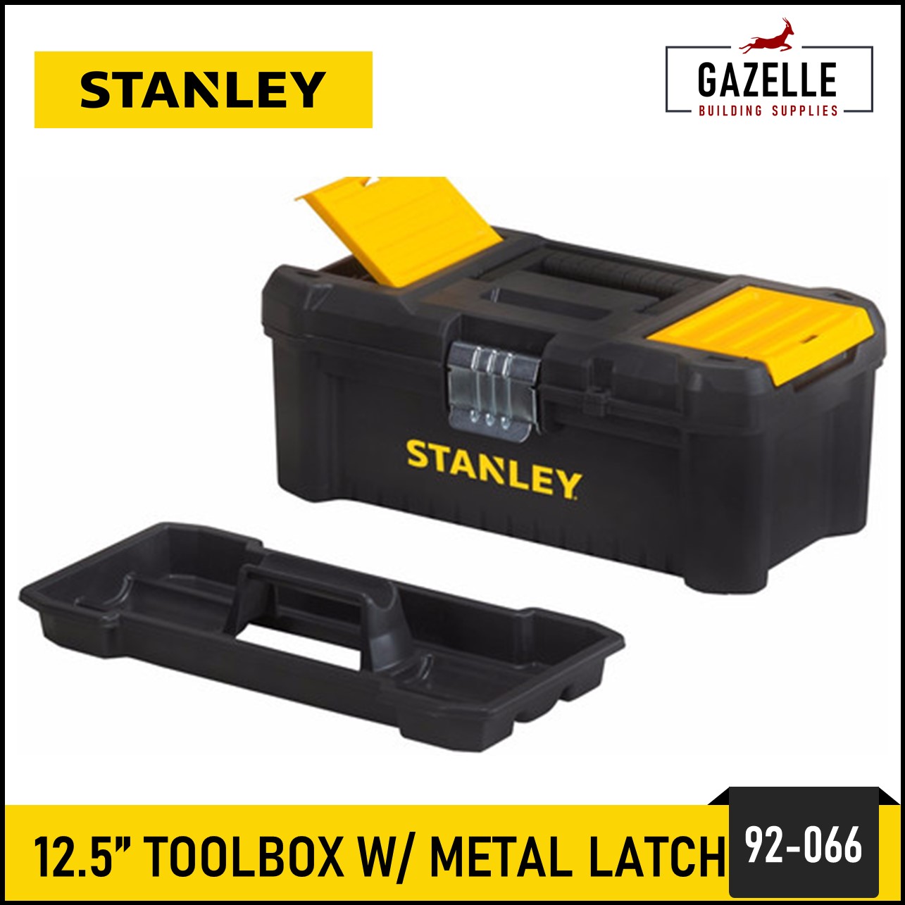 STANLEY Toolbox 12.5 Metal Latch Tool Box - 75-515
