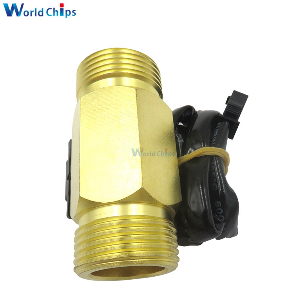 Dc5-18v G3/439;39; Yf-B6 All Copper Water Flow Sensor B6 Flowmeter Heater Hall Sensor Switch Liquid Circulating Turbine Flow Meter