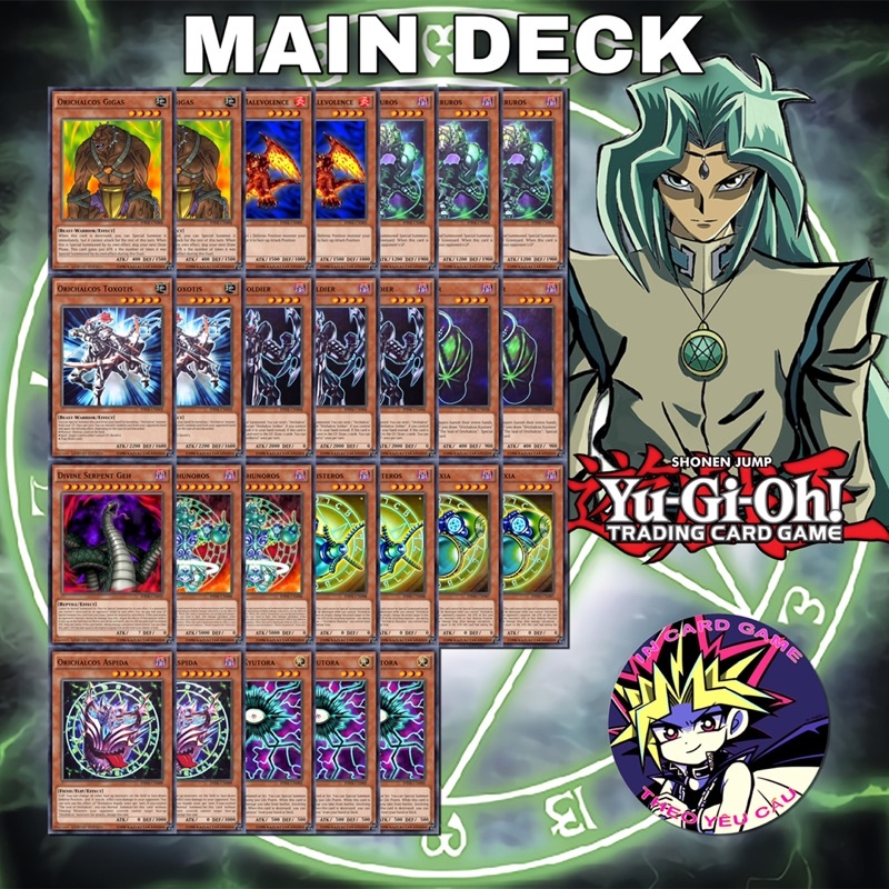 [ BÀI IN YUGIOH ] Bộ Bài Orichalcos chuẩn Anime.