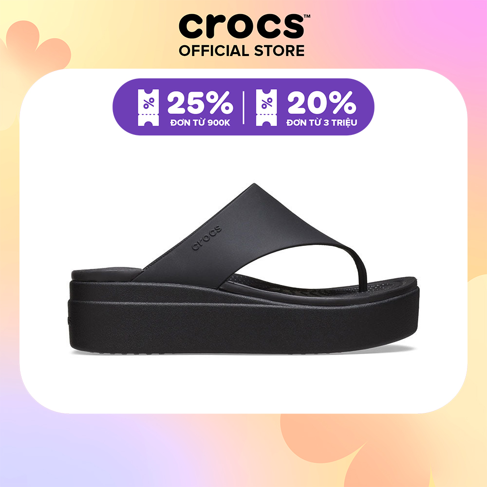 Dép xỏ ngón đế xuồng Nữ Crocs Brooklyn - 208727-001