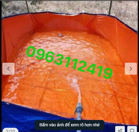 Bể bạt nuôi cá, nuôi ốc, nuôi ếch, lươn - 3x2x1