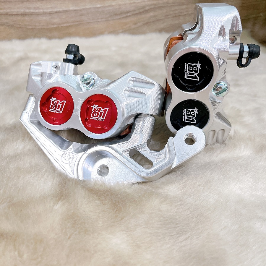 Heo kèm pát raider/satria_heo fomula 8.1 cnc kèm pad nhôm tbt gắn raider/ satria đĩa 260-267mm
