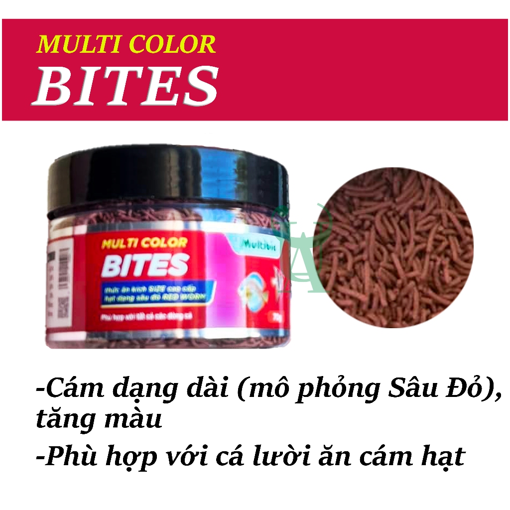 Thức ăn cám kích màu cho cá cảnh Multi Color