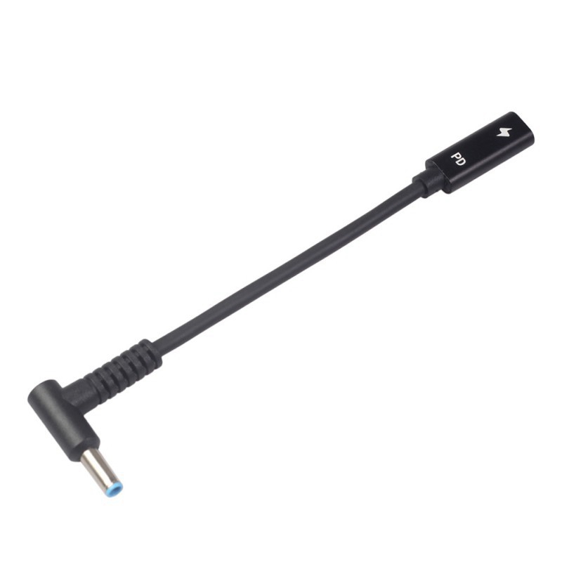 SYH&AQYE USB-C To 4.5mm Right Angle DC Converter - 65W PD Charging Cable For Laptops & Notebooks