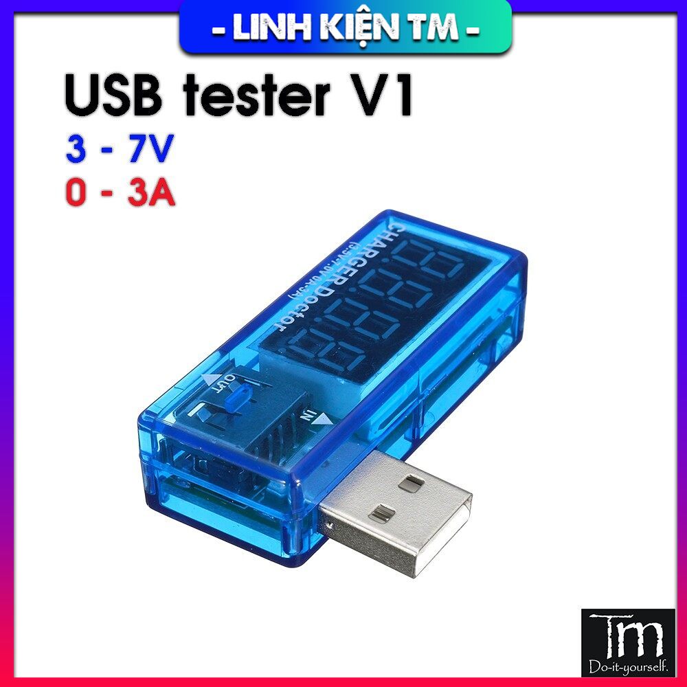 USB Tester Đo Dòng Áp V1 (0 ~ 3A)