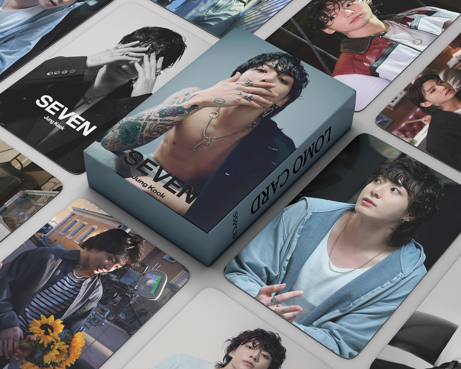55pcs/set jung kook lomo card seven solo poster picture photo card postcard bts