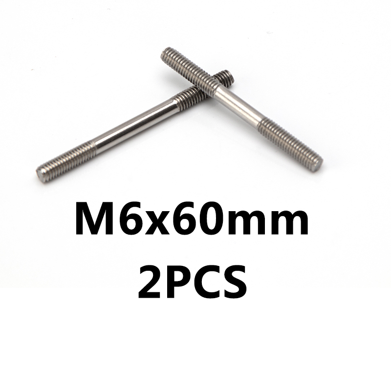 M3 M4 M5 M6 M8 M10 Stainless Steel Double End Thread Rod Dual Head Screws DoubleThreaded Bar