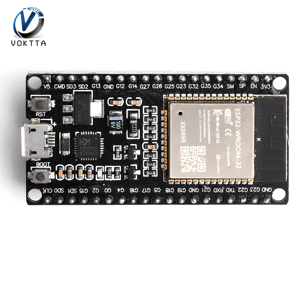 Voktta Esp32 bảng mạch phát triển Wifi Bluetooth Tiêu Thụ Điện Năng Cực Thấp Dual Core Wifi Nodemcu Bộ Vi Xử Lý ESP32-WROOM-32D