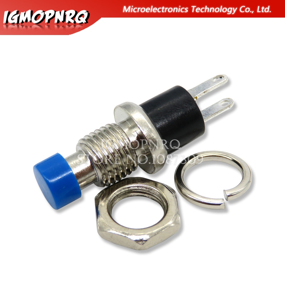 5PCS PBS-110 7MM Momentary Push Button Switch Press The Reset Switch Momentary ON OFF Push Button Micro Switch Normally Open NO integrated circuit