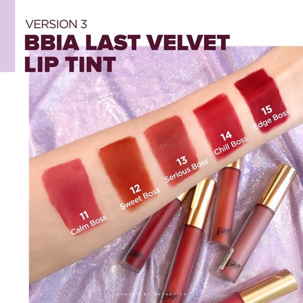 [Bbia-Hàn Quốc] Son Kem Lì Bbia Last Velvet Lip Tint Full Version
