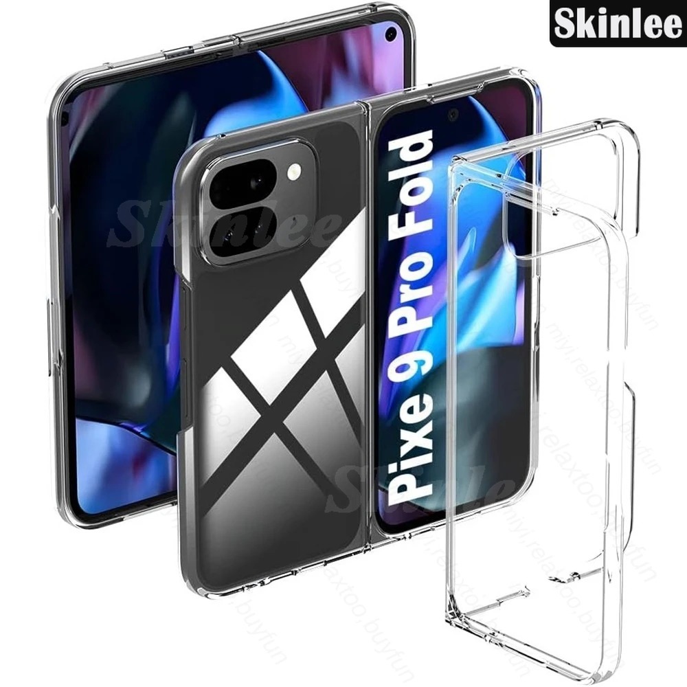 Phone case For Google Pixel 9 Pro Fold Hard Case Transparent Anti-oxidation Clear Silicone Cover For Google Pixel 9 Pro Fold Cover Cases.