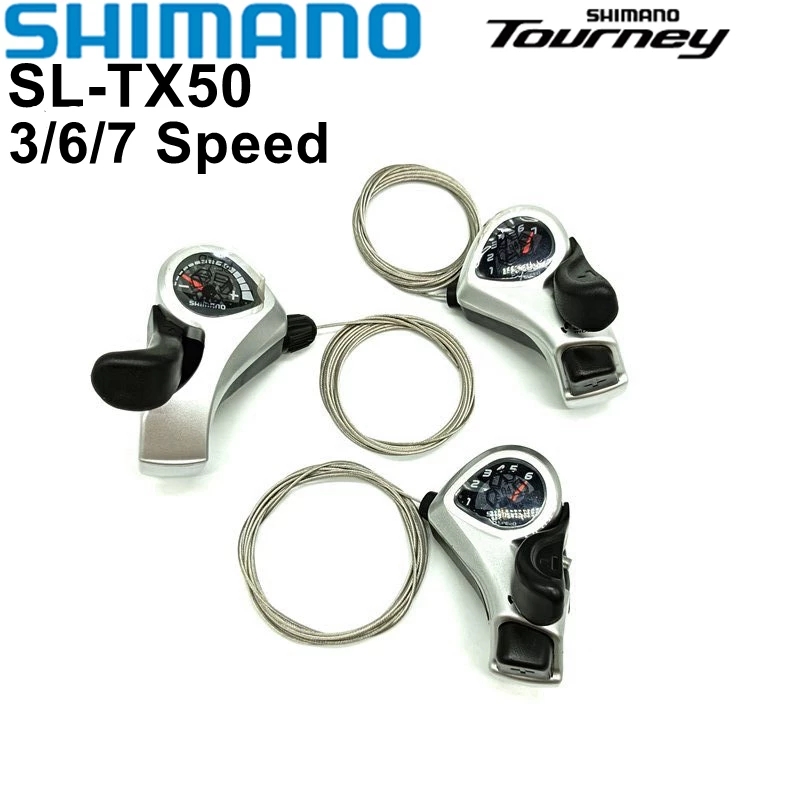 Shimano Tourney/TY SL-TX50 Thumb Switch Plus - Silver, 7 Speed