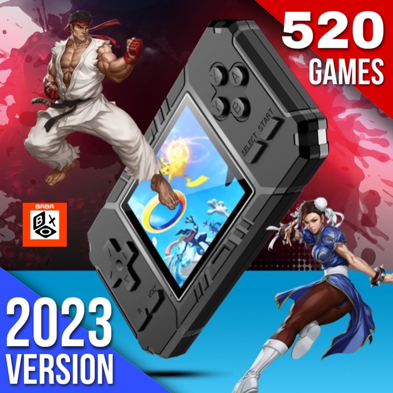 【Inventory ready 】♥ Free shipping+COD ♥Sup portable player retro mini game console Gameboy handheld game console 520 classic games