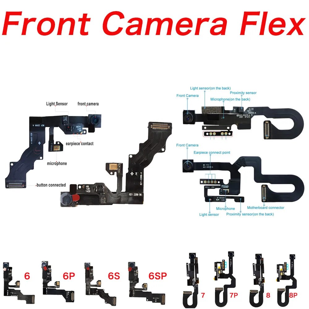 Front%20Camera%20Flex%20For%20iPhone%206%206P%206S%207%207Plus%208%20Plus%20With%20Ear%20Speaker%20And%20Full%20Set%20Inner%20Screws%20Repair%20Replacement%20-%20Image%209