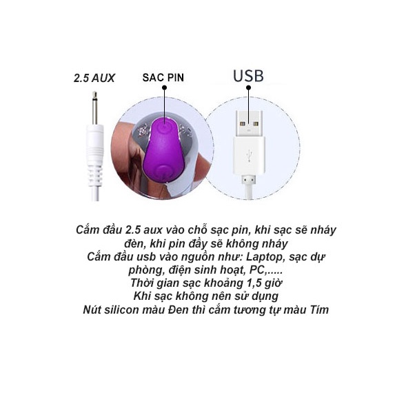 (Chọn Mẫu) Dây sạc máy massage mắt mini 10 chế độ (Chọn Theo Phân Loại) (Hàng Nhập Khẩu)