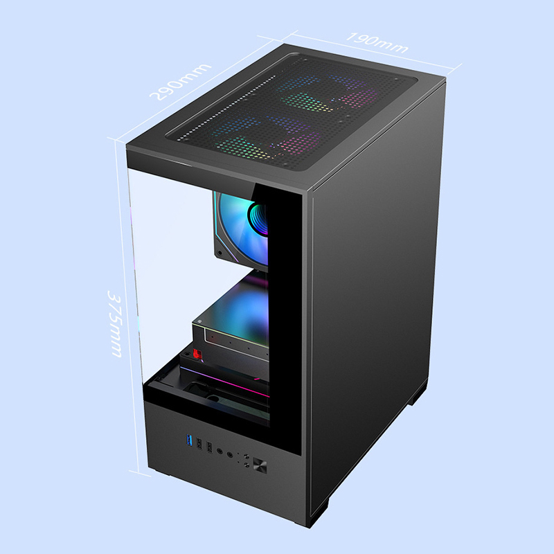 Transparent%20Desktop%20PC%20Case%20Computer%20Tower%20For%20M-ATX%20ITX%20Motherboard%20240mm%20Fans%20-%20Image%203