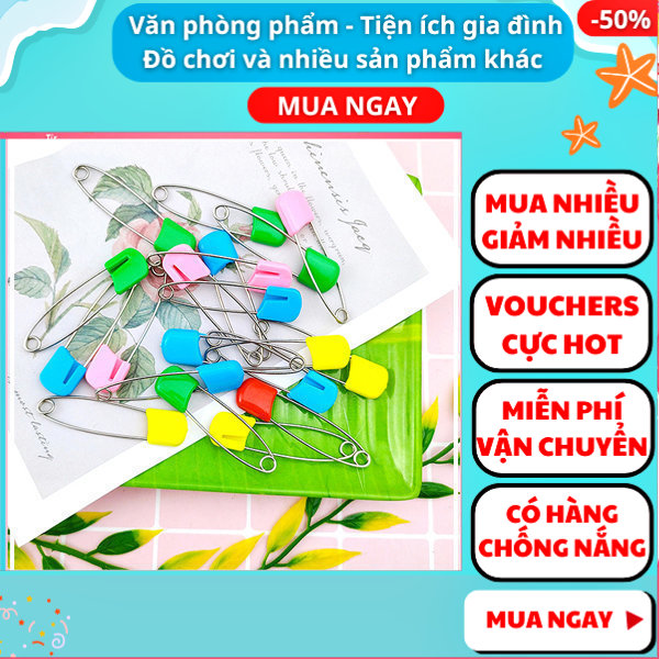 Combo 10 kim băng an toàn giá rẻ loại lớn ✓kim băng loại lớn ✓kim băng cho bé ✓ kim cài quần áo ✓ giá rẻ ✓ kim cúc ✓ kim băng cài quần áo ✓ kim băng cài đò ✓Nguyễn Thùy Store