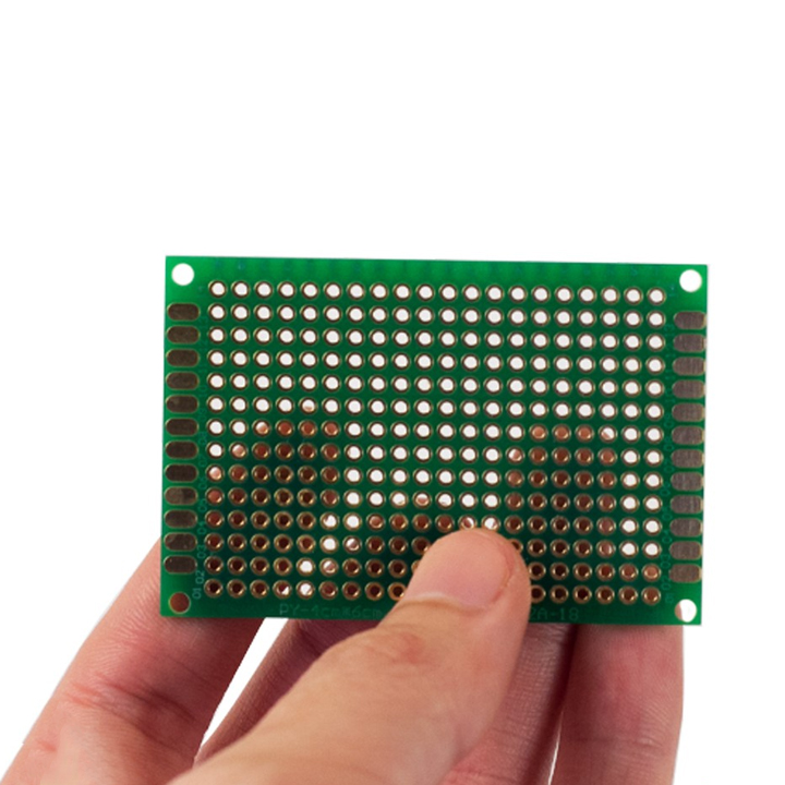 PCB Đục Lỗ 5x7cm 1 Mặt Phủ Xanh Loại Tốt