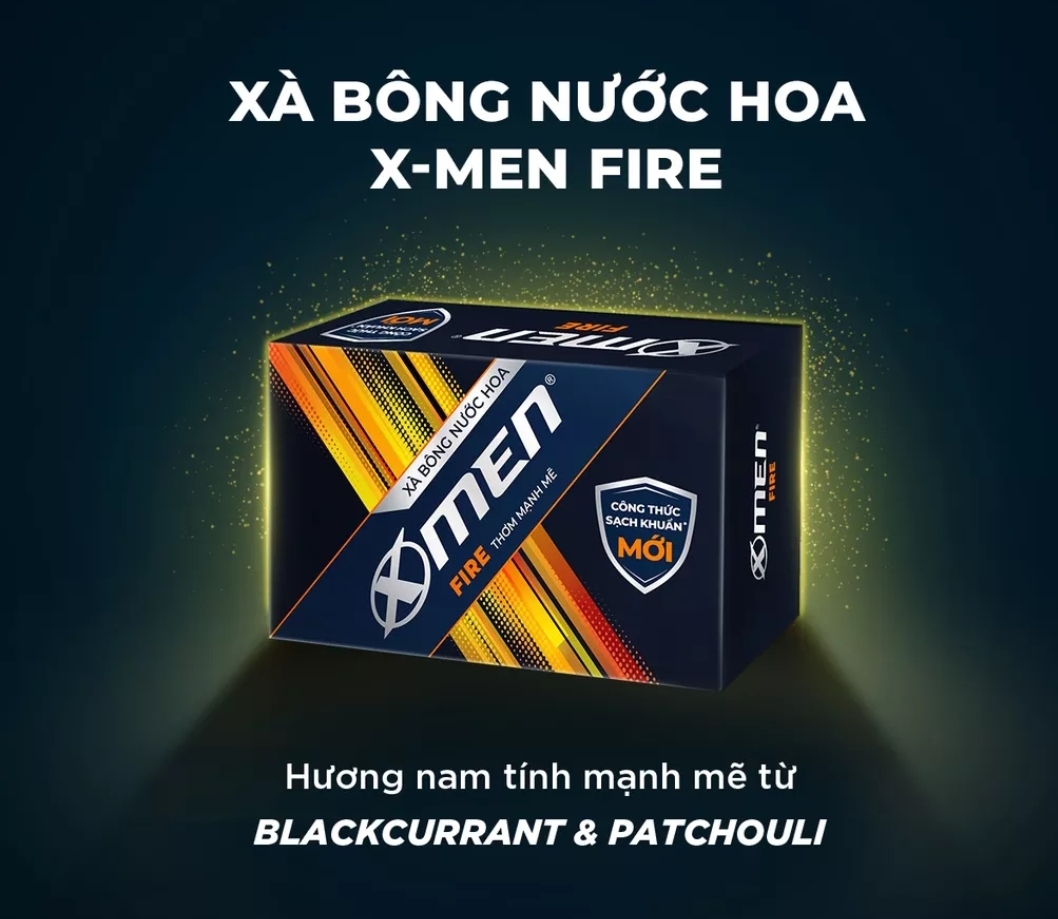 Xà bông cục Xmen Fire 90g