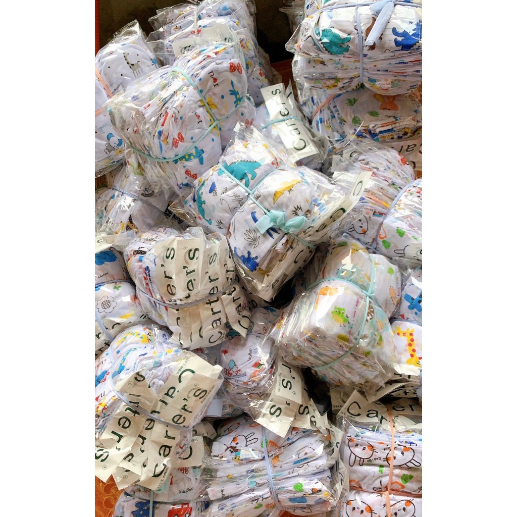 combo 10 Quần đùi cotton giấy cho bé