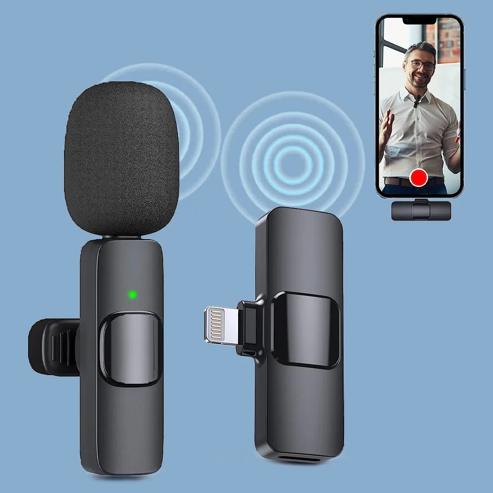🎙️Cod + Bản gốc + Hàng sẵn có🎙️Lavalier Microphone K9 phát sóng trực tiếp cho Iphone phát trực tiếp cho điện thoại Android micro cài ve áo không dây cho 3.5mm 1in1 hoặc 2in1
