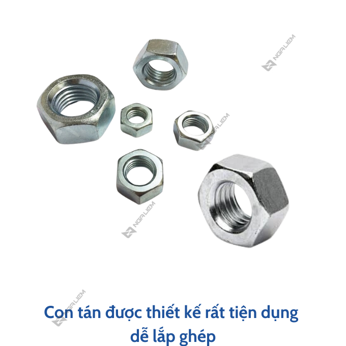Bù Lon, Con Tán, Long Đền Xi Đủ Kích Cỡ - Bu lông (12ly, 14ly, 16ly, 18ly, ...) (TẶNG Tán và Long Đền)