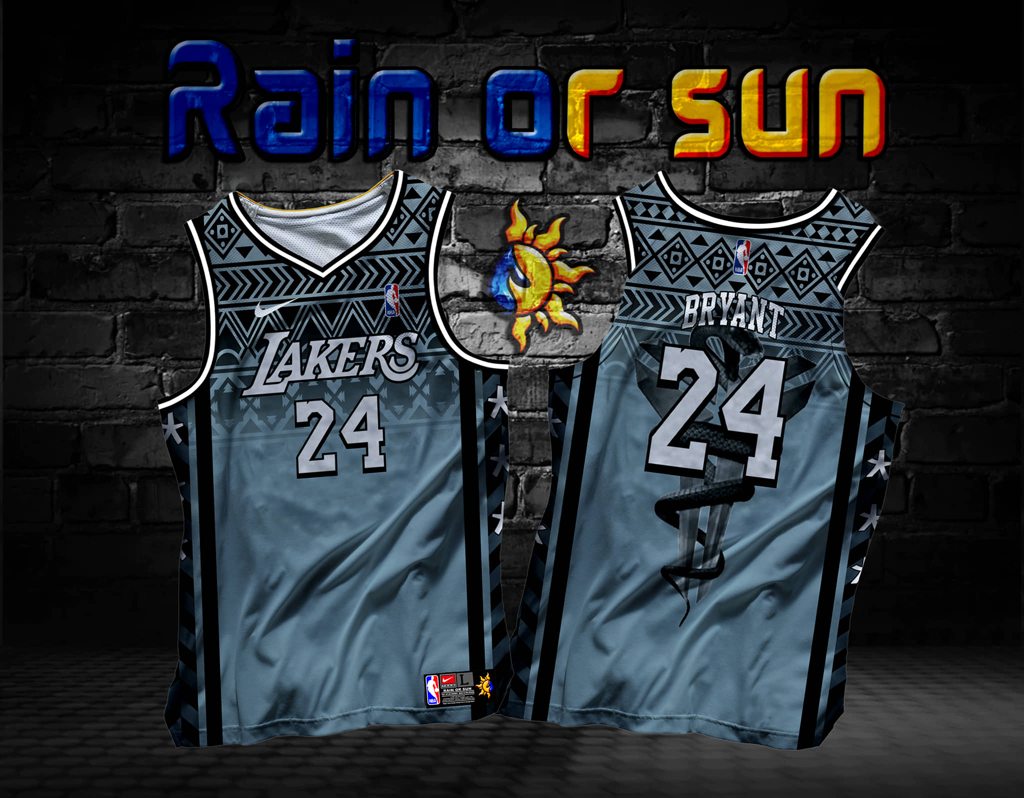 LAKERS 10 BRYANT GREY JERSEY FREE CUSTOMIZE NAME AND NUMBER ONLY