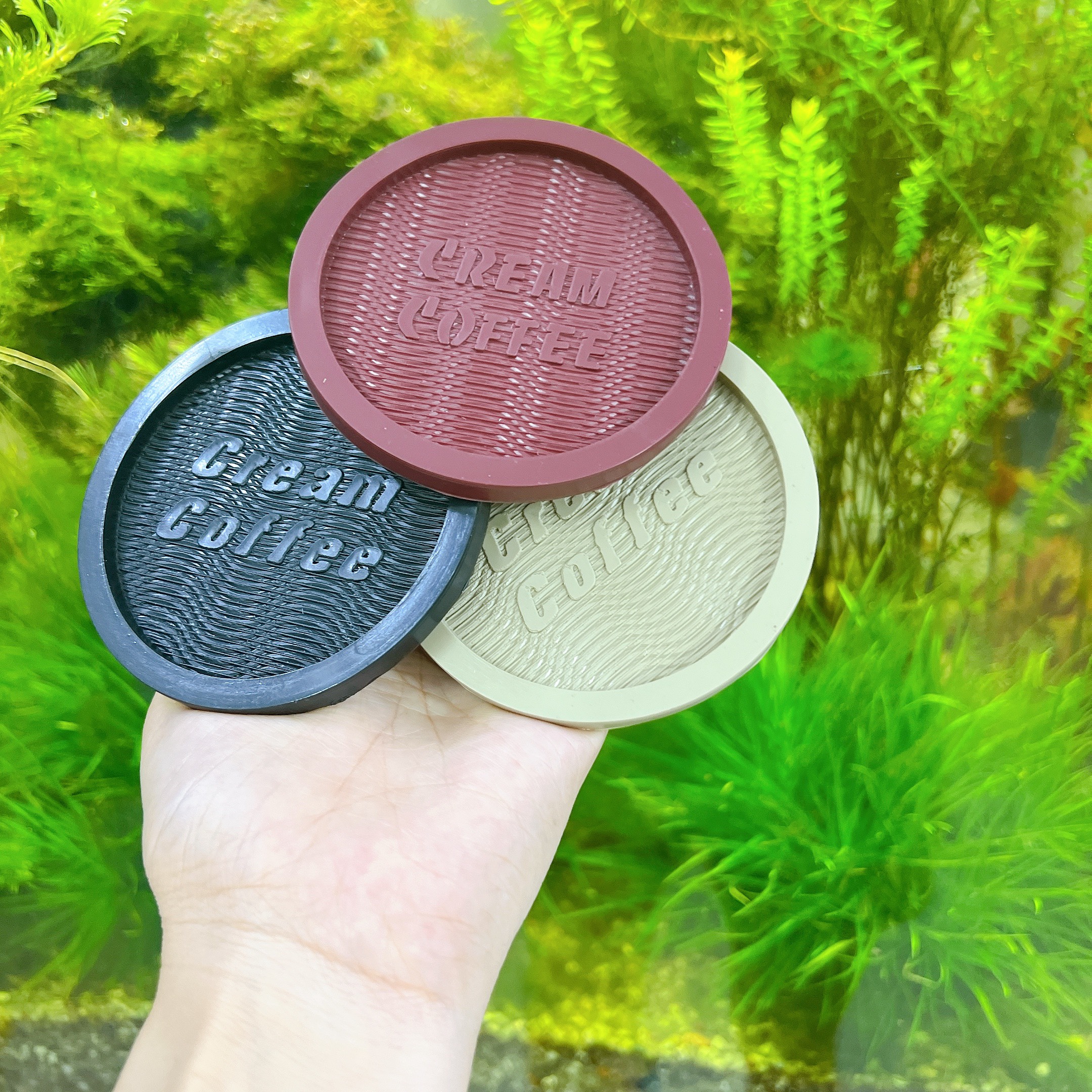 Combo 10 Đế Lót Ly Nhựa Dẻo Cao Cấp