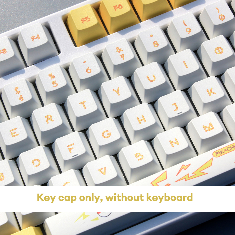 KAIMEIDI Pikachu PBT sublimation keycap mechanical keyboard keycap XDA height customized diy personalized keycap