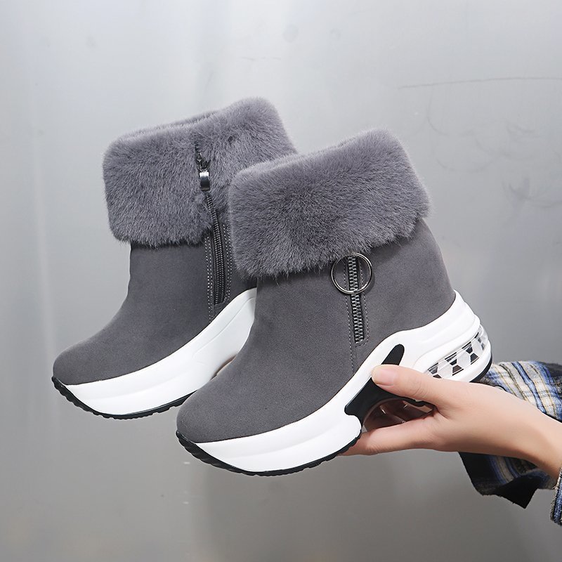 Winter Women Warm Sneakers Platform Snow Boots 2022 Ankle Boots Female Causal Shoes Ankle Boots For Women Lace-Up Ladies Boots
