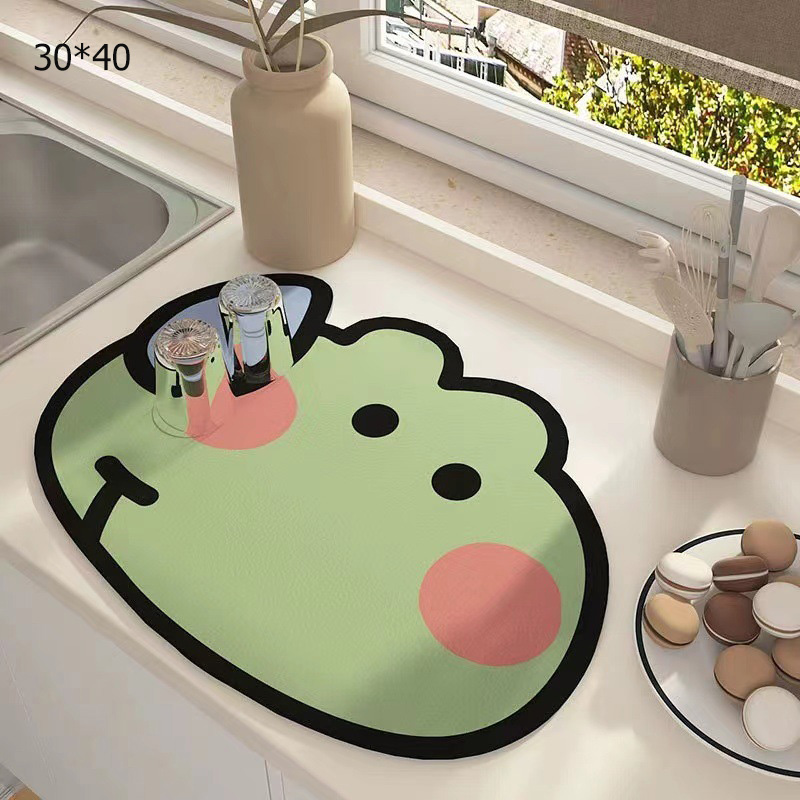 XINLANYASHE Basin drainage pad Coffee brewing mat Kitchen Counter Absorbent Drain Pad Washbasin Splash Proof Drying Pad Coffee Absorbent Mat Dish Drying Mat Water Coaster Dish Washing Mat