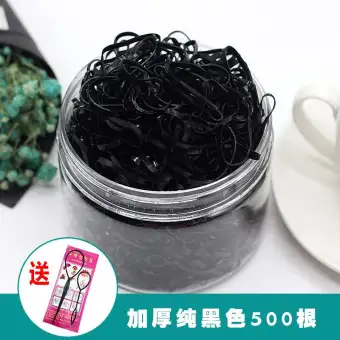 small thick black rubber bands
