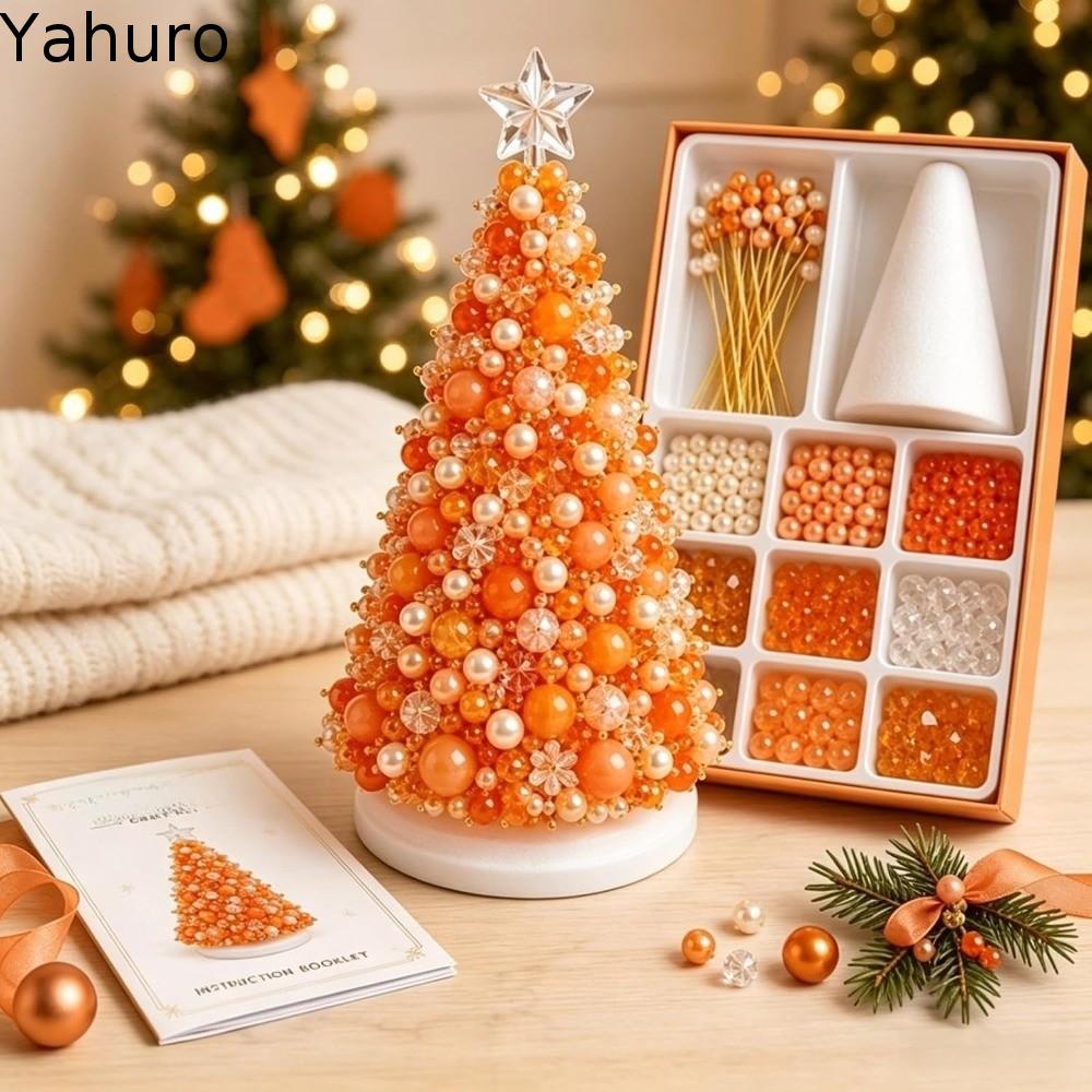 YAHURO Colorful Dreamy Beaded Christmas Tree DIY Kit Sparkling