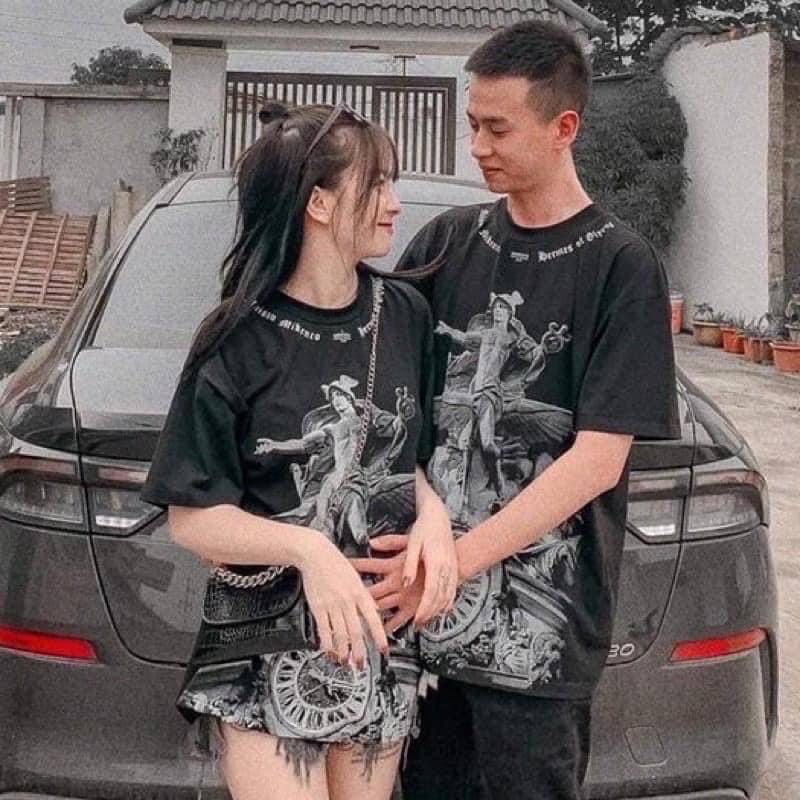 [SIÊU PHẨM ] Áo Miken Chữ Vòng Cổ Siêu Hot A78