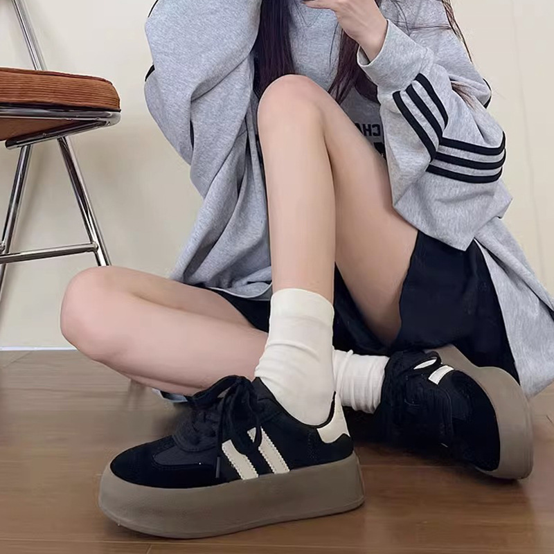 YUNGUANG Giày rèn luyện đạo đức đế dày chính hãng cho nữ, giày thể thao thông thường đa năng cổ điển thời trang mới cho nữ